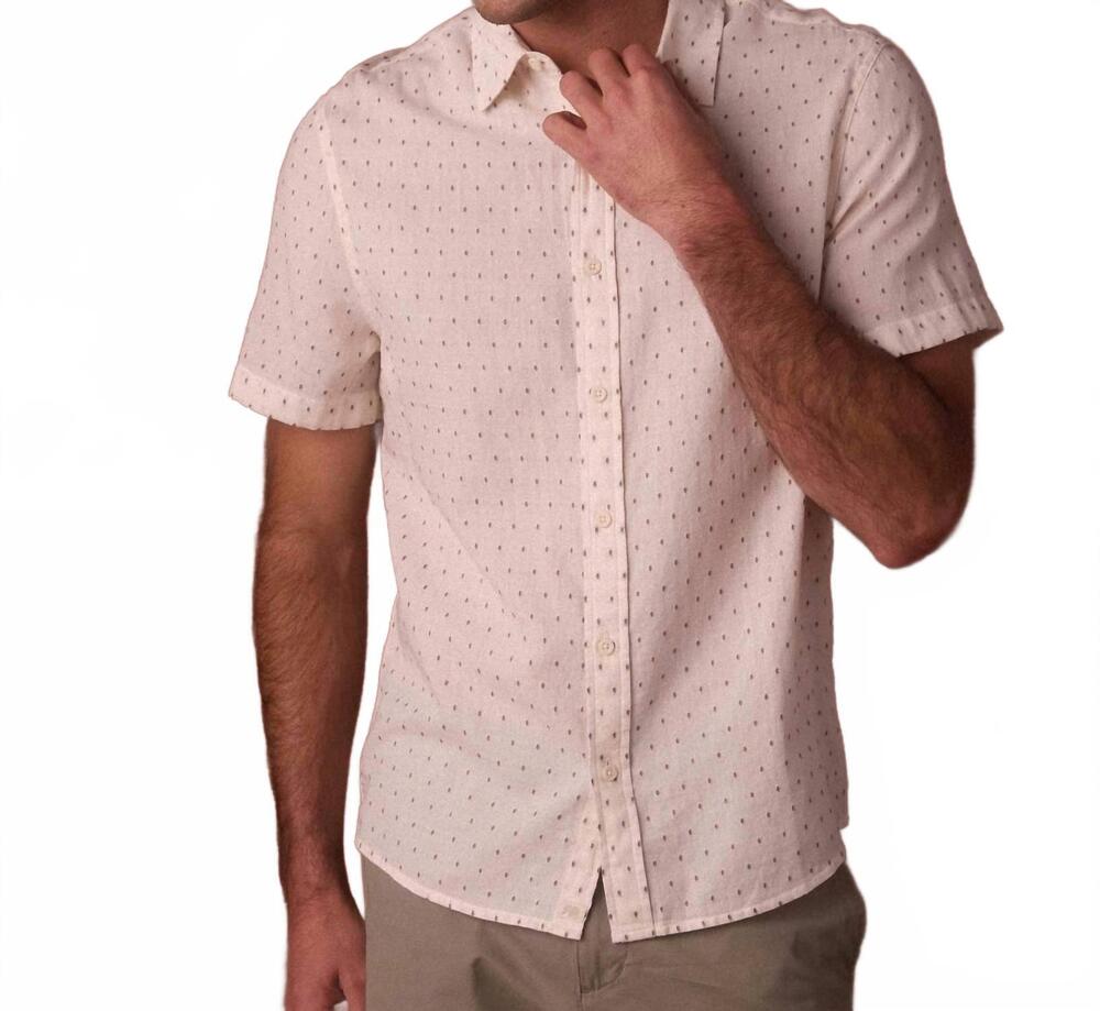 NEW THE NORMAL BRAND freshwater everyday shirt in nep dobby
